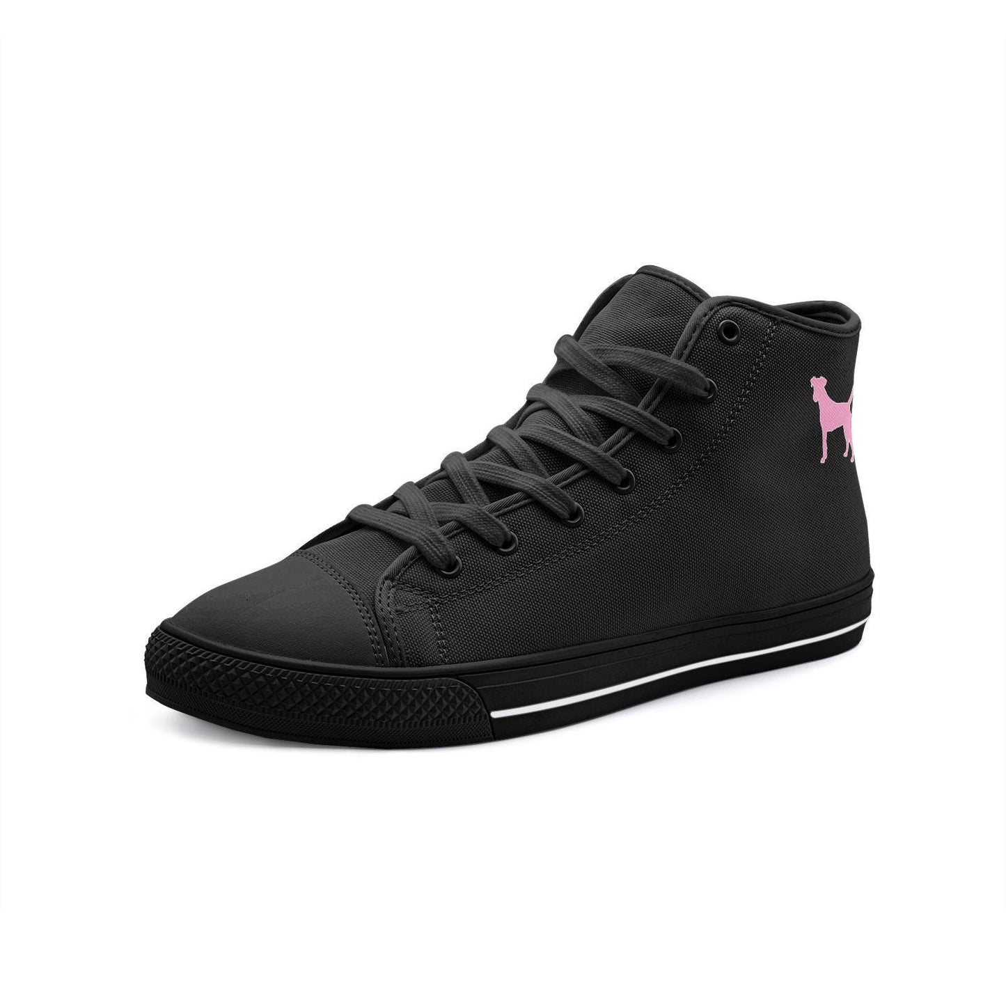 Black High Top Sneakers Unisex High Top Canvas Shoes