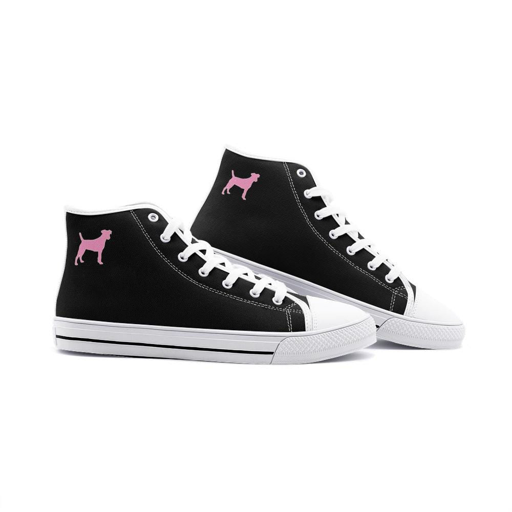 Black High Top Sneakers Unisex High Top Canvas Shoes
